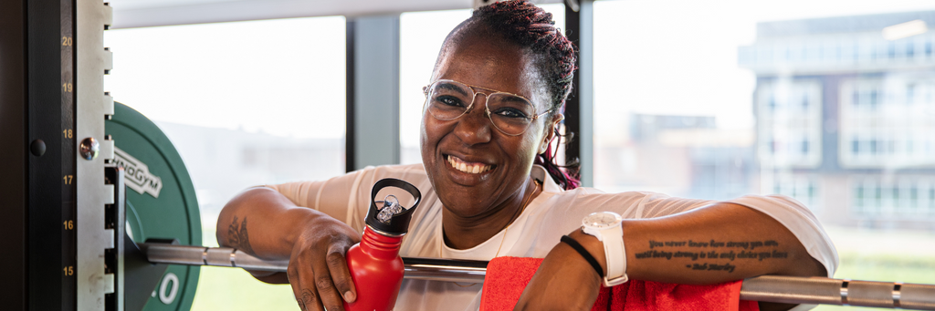 Snap member vrouw barbell